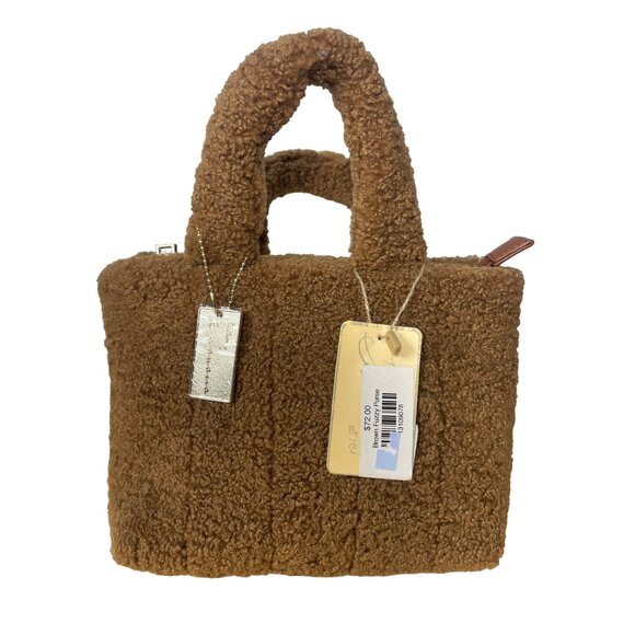 Vintage Havana Brown Fuzzy Women's Small Hand Bag - NWT - Picture 2 of 12
